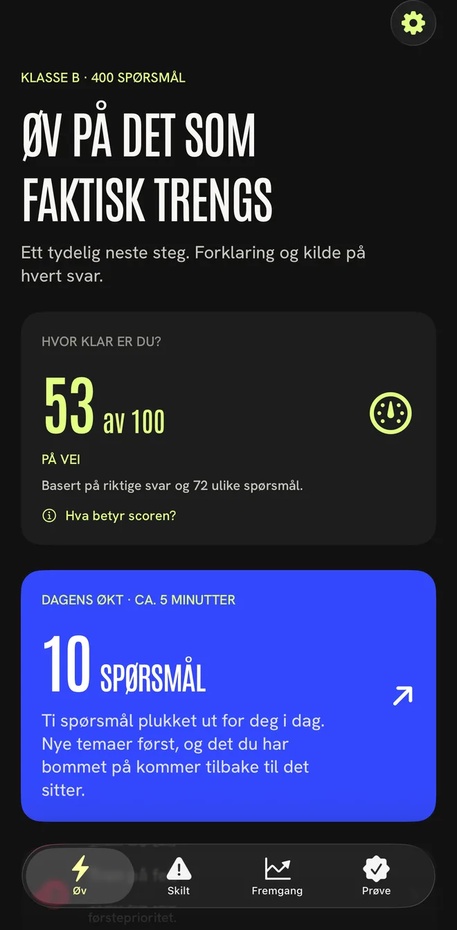 Bilteori på iPhone: hvor klar du er, og dagens økt med ti spørsmål.